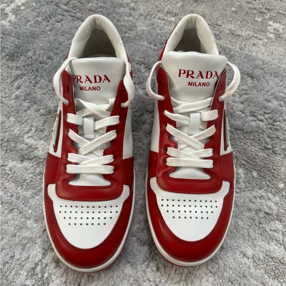 Prada Downtown Men’s Sneakers Size 36.5 Red EUC - Picture 6 of 11
